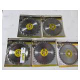 5 new saw blades