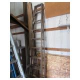 9 ft wooden stepladder