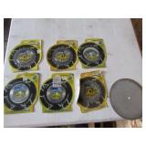 6 new saw blades & used one