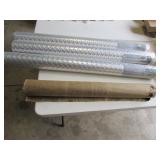 3 rolls of diamond plate vinyl panels & items