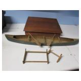 decorator canoe & wood box