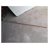 2 copper pipes