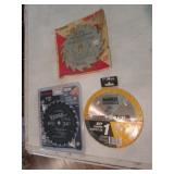 3 new saw blades incl:dewalt