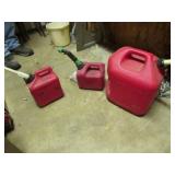 3 gas cans