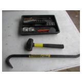 mallet,crowbar & tool carrier