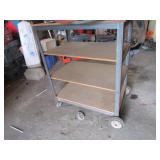 metal roll around cart