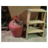 gas can & stepstool