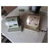 2 old adding machines