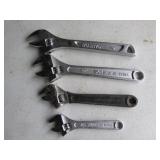 4 adjustable wrenches
