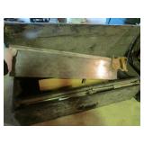 long wood box w/miter saw
