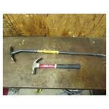 wrecking bar & hammer