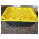 27 gallon black empty tote