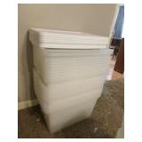 all 56 quart totes w/some lids