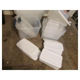 all smaller totes & lids