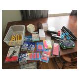 new erasers,staplers & office items