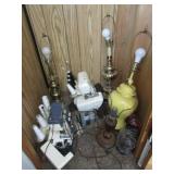 2- white sergers & lamps