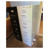 2 metal file cabinets
