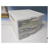 plastic container & tools & items