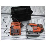 ridgid cordless jigsaw w/charger & battery(works)