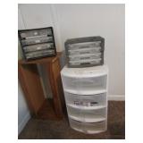 plastic organizers & stand