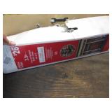 2 lighted christmas trees,works