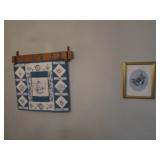 butterfly picture & teapot soft good & rack