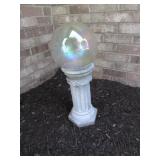 gazing ball yard decoration
