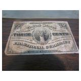 march 3, 1863 three cent fractional currency