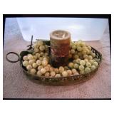 tote & decorator candle & tray