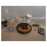 compotes,lazy susan & candles