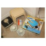 egg sitter cushion,scales,stool,items