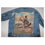 size medium indian jean jacket