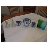 cruets,vase & teapot set