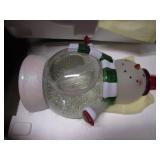 larger snowman snow globe