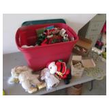 red tote & all christmas items