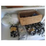 sewing basket,finger loops & items