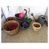 flower pots & sprinkler can
