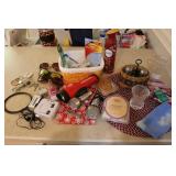 flashlights,salt n pepper,toothpicker & items
