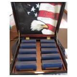 10 pack state quarter collection w/case