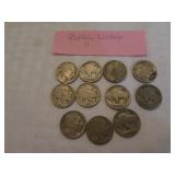 11 buffalo nickels