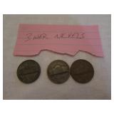 3 war nickels