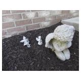 3 angel yard decorations