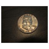 1952 silver franklin half dollar