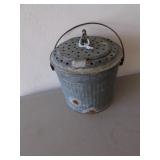 vintage galvanized can