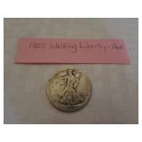 1927 silver walking liberty half dollar