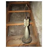 trench art bomb lamp