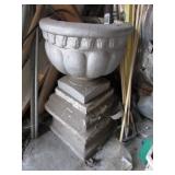 concrete flower pot & stand