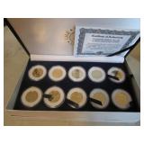 gold plated quarter set