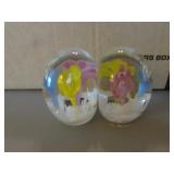 joe rice glass bookends