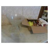 punch bowl w/cups & ladle